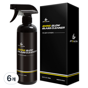 스텔스 샤인 글로우 유리 세정제, 500ml, 6개