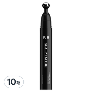 포뷰트 정수리 가르마 헤어라인 탈모 커버 두피 타투 틴트 15g, 블랙, 10개