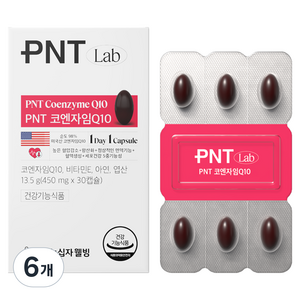 피엔티 GC녹십자웰빙 코엔자임Q10 코큐텐 30p, 13.5g, 6개