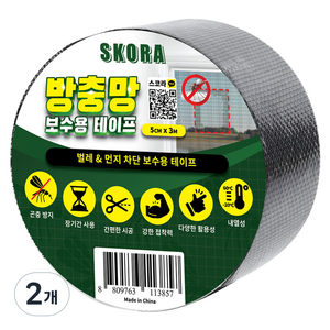 스코라 방충망 보수용 테이프, 2개