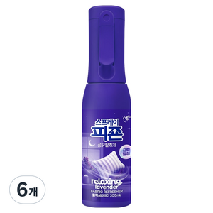 피죤 실내건조 강력탈취 섬유탈취제 릴랙싱라벤더, 6개, 200ml