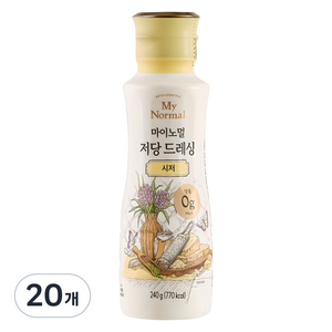 마이노멀 저당 시저 드레싱, 240g, 20개