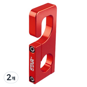 스타모터스 오토바이 스쿠터 고정식 봉지걸이 PCX 핸들바 22mm 범용, 레드, 2개