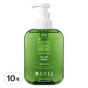 네이쳐러브메레 젖병 세정제 거품형 레몬향, 560ml, 10개