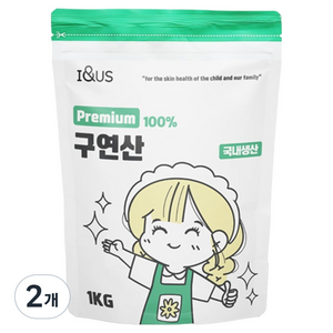 아이앤어스 프리미엄 구연산, 1kg, 2개 골드박스 특가
