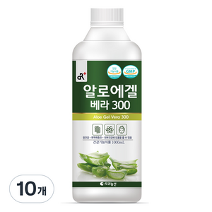 두리농산 알로에겔 베라 300, 1L, 10개