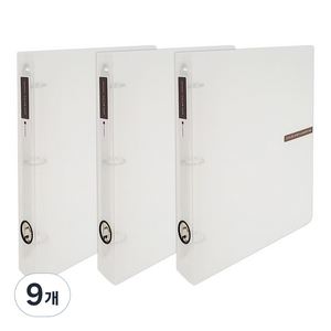 에코청운 칼라칩 D링 바인더 3cm A4 3공, 투명, 9개