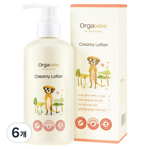 오가베베 유아용 크리미 고보습 올인원 로션, 300ml, 6개