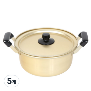셰프라인 노란 양은냄비 고급형 양수, 20cm, 노란색, 5개