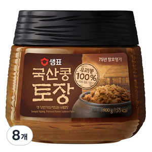 샘표 국산콩 토장, 900g, 8개