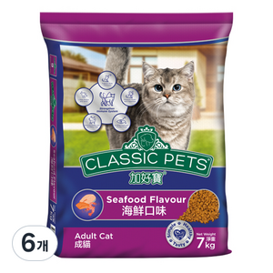 클래식펫츠 어덜트 고양이 컴패니언 기능성 사료, 해산물, 7kg, 6개