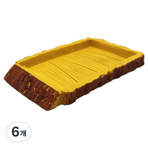 노모이펫 파충류 양서류 레진 먹이접시 미들 15.5 x 10 x 2 cm NS-35, 혼합색상, 6개