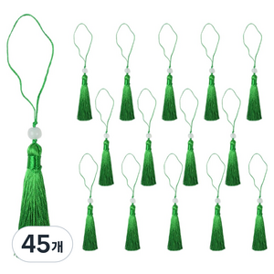 아이엔피 고리자수 구슬노리개 16cm, 11 카키, 45개
