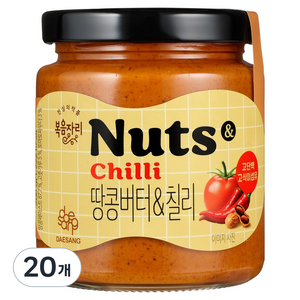 복음자리 땅콩버터 & 칠리, 200g, 20개