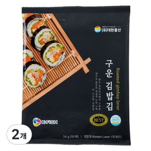 대한물산 구운 김밥김 10p, 24g, 2개