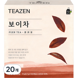 티젠 보이차, 700mg, 100개입, 20개