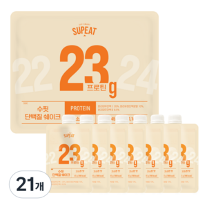 수핏 단백질 쉐이크 고소한맛, 45g, 21개