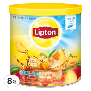 립톤 아이스티 믹스 복숭아맛, 1.2kg, 1개입, 8개
