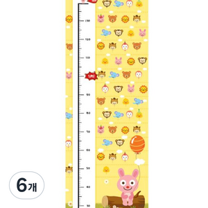 제이밀크 꼬까풍선 키재기 족자, 6개