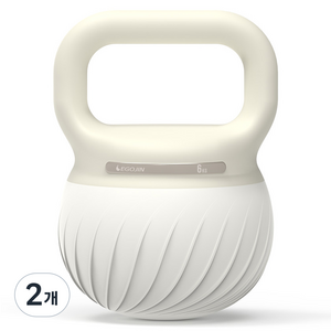 이고진 소프트 케틀벨, 2개, 6kg, 베이지