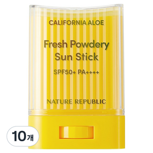 네이처리퍼블릭 캘리포니아 알로에 보송 선스틱 SPF50+ PA++++, 24g, 10개