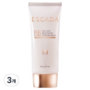 에스까다 스킨 레이어 브라이트닝 커버 비비크림 SPF50+ PA++++, 3개, 60g, 누드 베이지