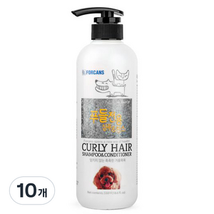 포켄스 푸들 전용 샴푸 앤 린스, 550ml, 1개입, 10개