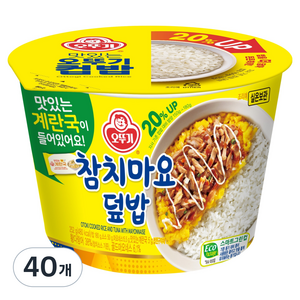 오뚜기 컵밥 참치마요덮밥+계란국, 252g, 40개