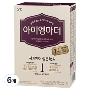 아이엠마더 스틱분유 1단계, 6개, 280g