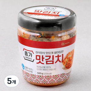 종가 맛김치, 500g, 5개