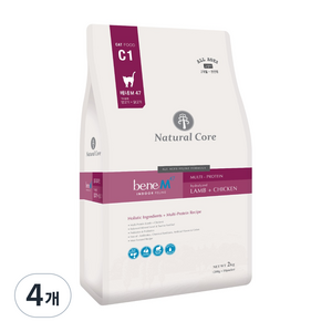 네츄럴코어 고양이 베네 M47 기능성 사료, 인도어, 2kg, 4개