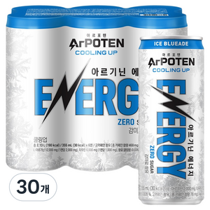 대상웰라이프 아르포텐 쿨링업 아르기닌 에너지드링크, 30개, 355ml