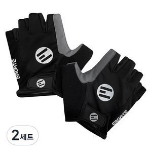 얼게이트 자전거 반장갑 좌우세트, 블랙, 2세트