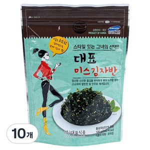 대표 미스 김자반, 120g, 10개