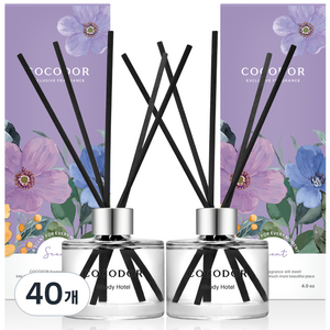 코코도르 시그니처 디퓨저, 우디호텔, 120ml, 40개