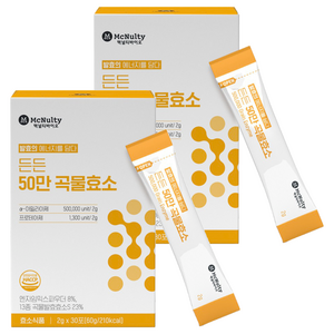 맥널티바이오 든든 50만 곡물효소 30포, 60g, 2개