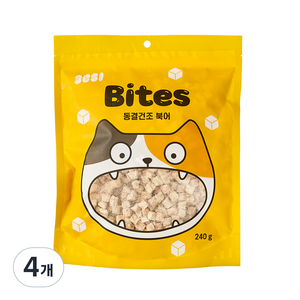 3651 고양이 바이츠 동결건조 트릿, 북어, 240g, 4개