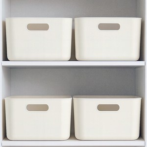 보노하우스 국내 제조 로코스 정리함 수납 바스켓, 아이보리, 4개