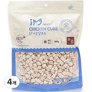 네이처펫 전연령 고양이 아임트릿 동결건조 큐브 사료, 닭, 300g, 4개