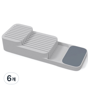 구디푸디 주방 안전 칼꽂이, 그레이, 6개