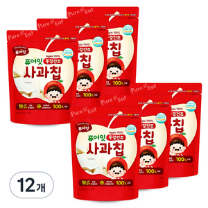 퓨어잇 동결건조 과일칩, 12g, 12개