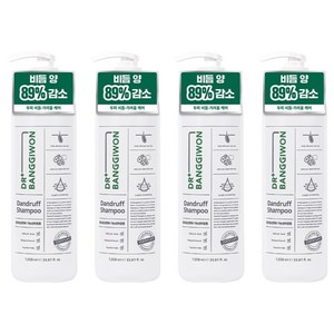 닥터방기원 댄드러프 비듬케어 탈모샴푸, 1L, 4개