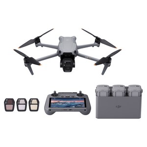DJI Air 3S 플라이 모어 콤보 드론+ RC 2 드론 세트, 혼합색상, 1세트