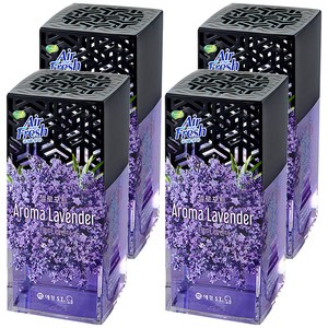 에어후레쉬 젤로포트 방향제 본품, 120g, 4개, 아로마 라벤더