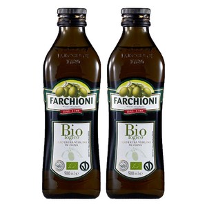 파르키오니 유기농 올리브유 2병 선물세트, 500ml, 1세트