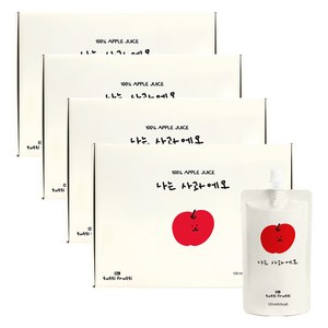 뚜띠프루티 나는 사과에오 사과즙 30p, 3.6L, 4개