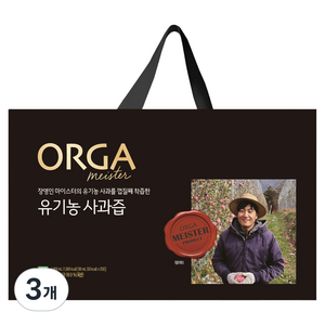 올가홀푸드 마이스터 유기농 사과즙, 60개, 90ml