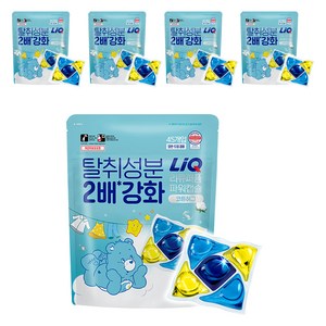 리큐 퍼퓸파워 캡슐세제 코튼허그향, 45개입, 5개