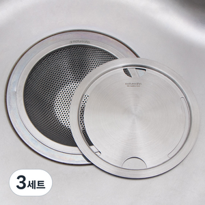 네이처안 304 올스텐 싱크대 거름망 + 커버 세트, 1세트, 3세트