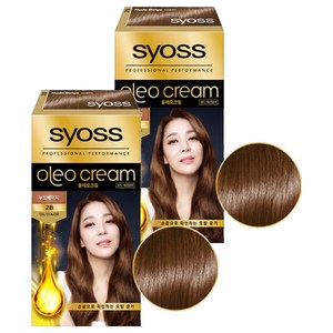 사이오스 올레오 프리미엄 새치커버 염모제, 2B누드베이지, 2개